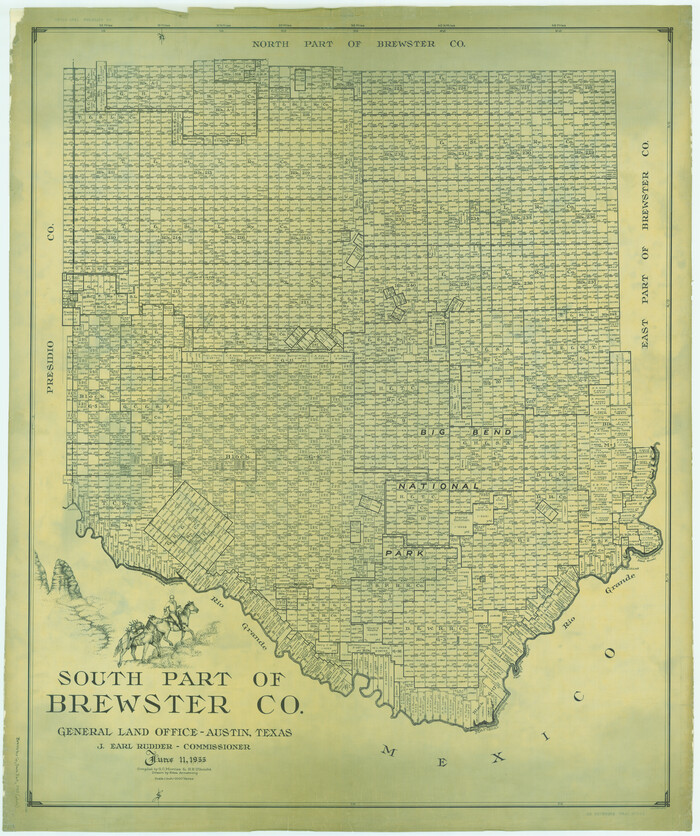 66735, South Part of Brewster Co., General Map Collection