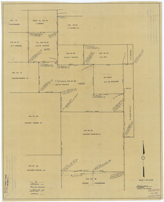 6675, Mason County Rolled Sketch 2, General Map Collection