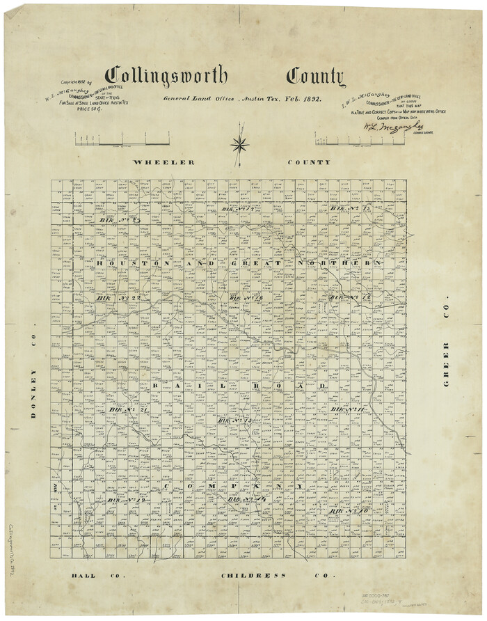 66759, Collingsworth County, General Map Collection
