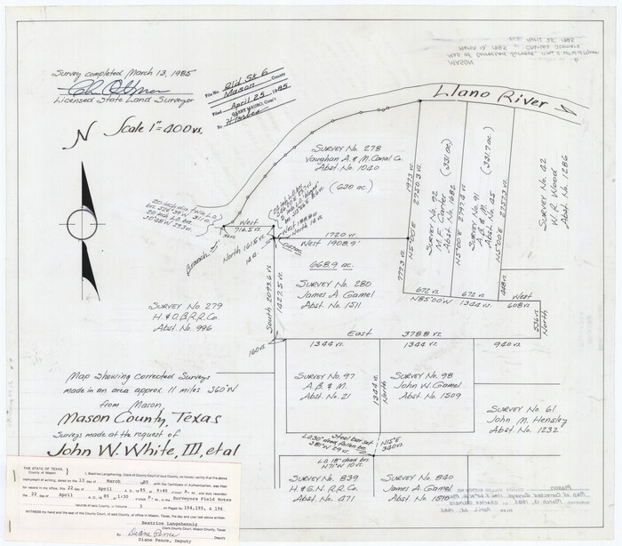 6678, Mason County Rolled Sketch 6, General Map Collection