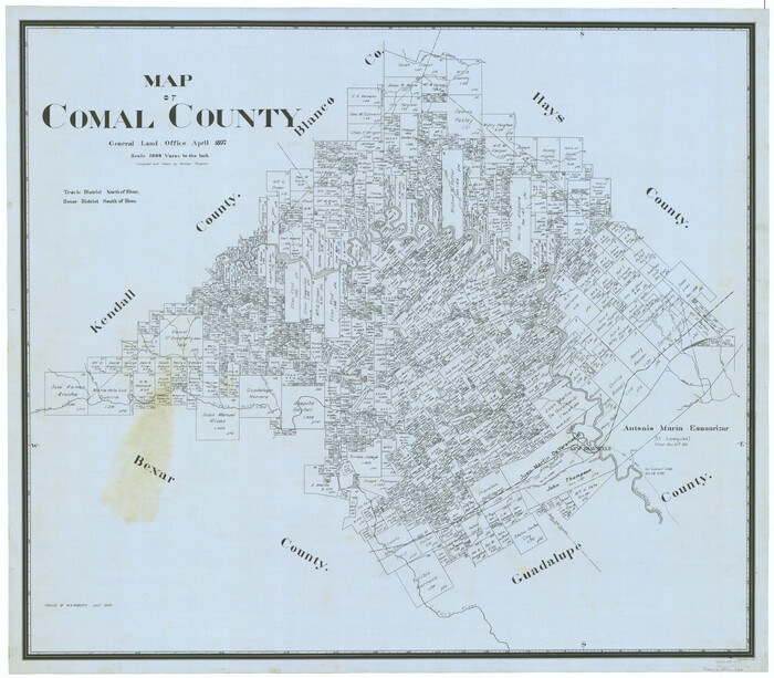 66780, Map of Comal County, General Map Collection