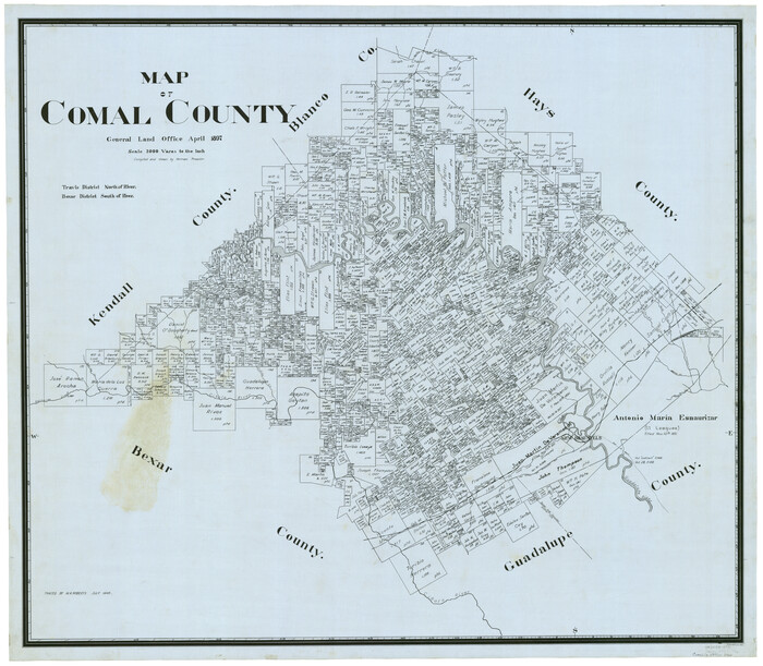 66780, Map of Comal County, General Map Collection
