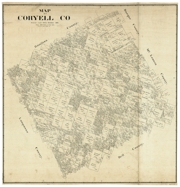 66786, Map of Coryell Co., General Map Collection
