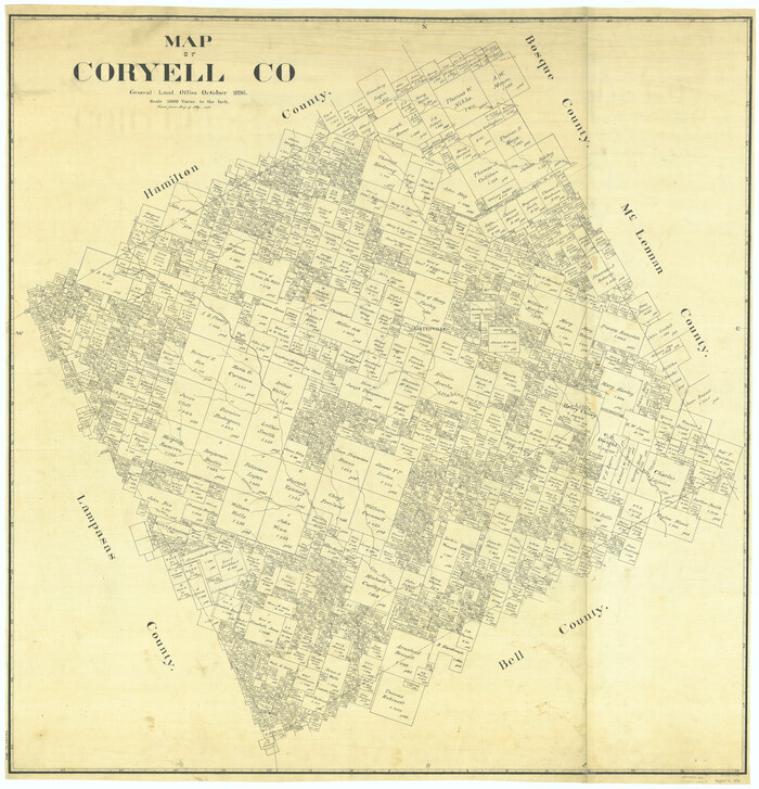 66786, Map of Coryell Co., General Map Collection