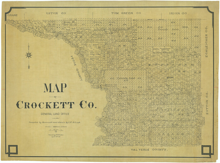66791, Map of Crockett Co., General Map Collection