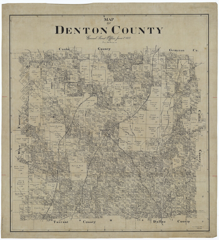 66802, Map of Denton County, General Map Collection