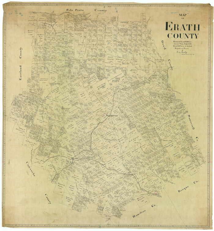 66821, Map of Erath County, General Map Collection