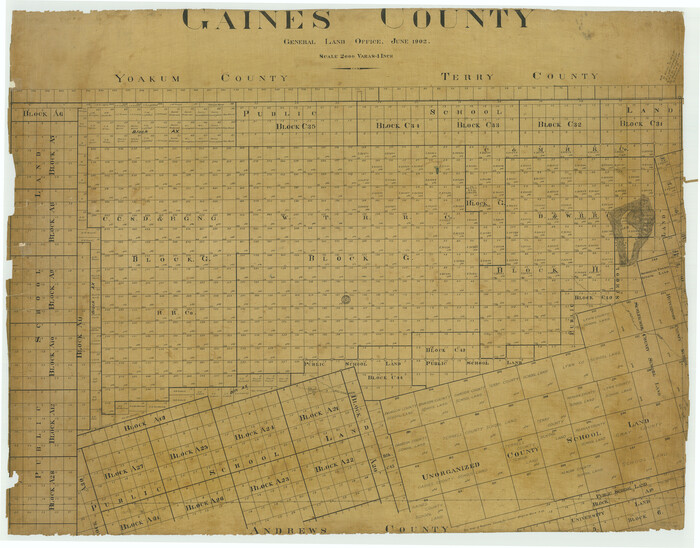 66832, Gaines County, General Map Collection