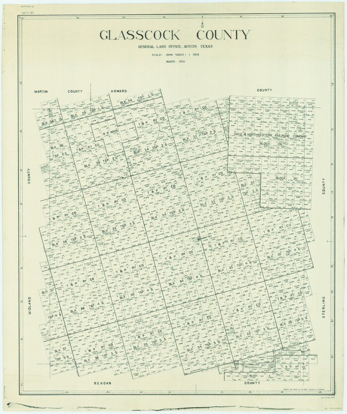 66838, Glasscock County, General Map Collection