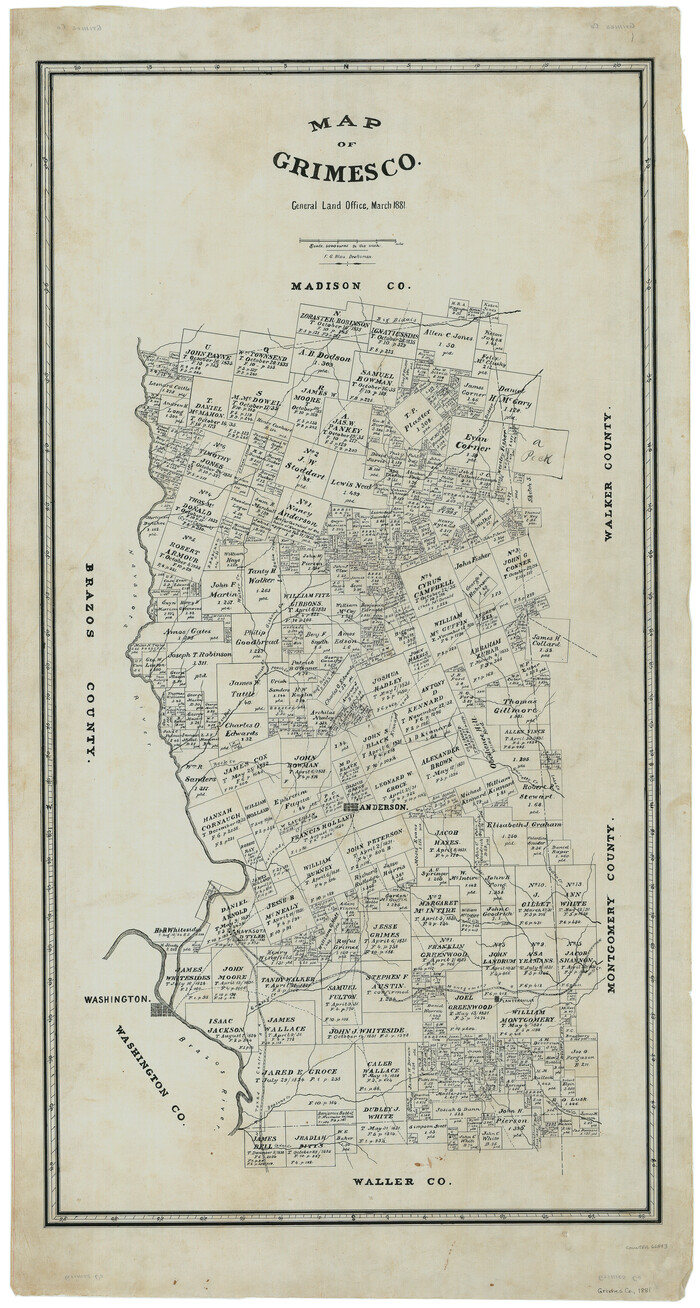 66843, Map of Grimes Co., General Map Collection