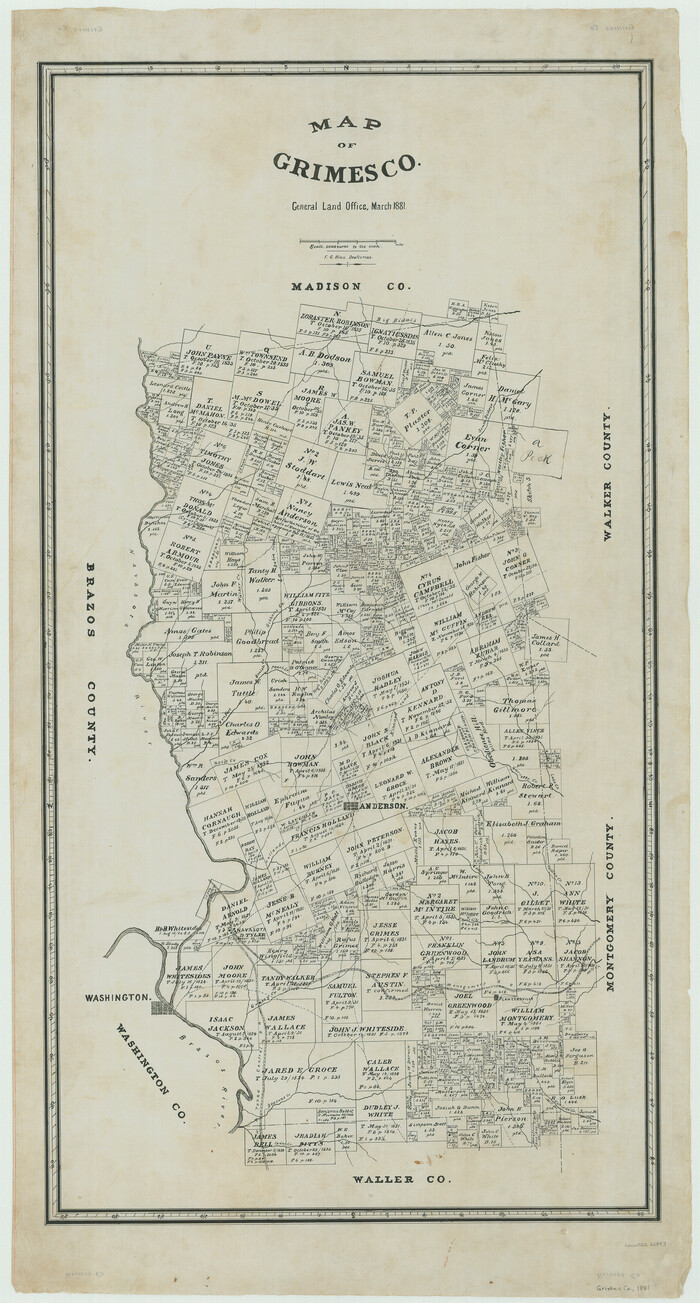66843, Map of Grimes Co., General Map Collection