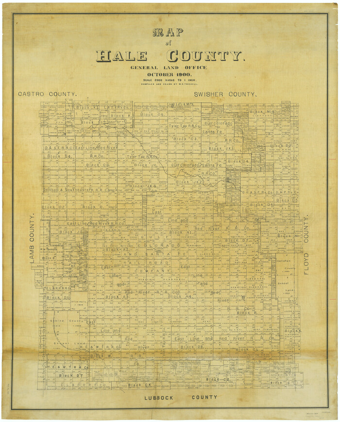 66847, Map of Hale County, General Map Collection