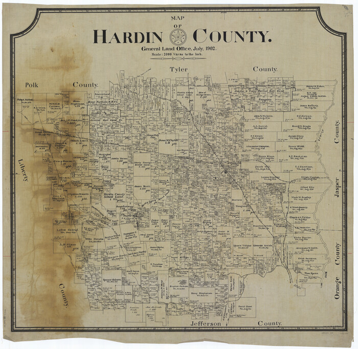 66854, Map of Hardin County, General Map Collection