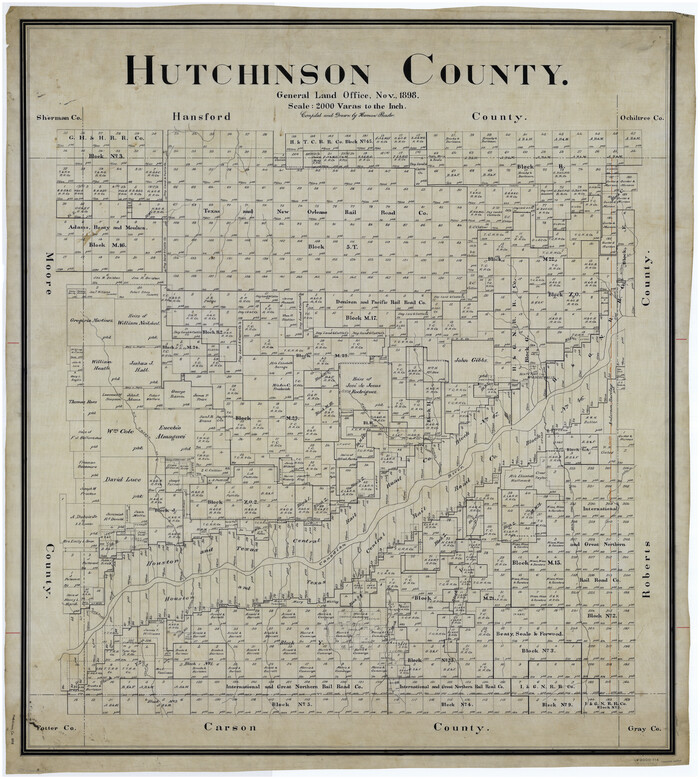 66875, Hutchinson County, General Map Collection