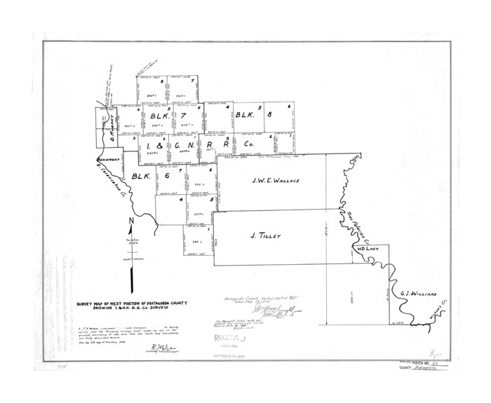 6688, Matagorda County Rolled Sketch 20, General Map Collection
