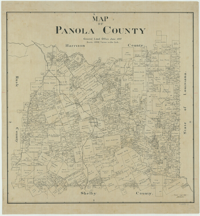 66968, Map of Panola County, General Map Collection