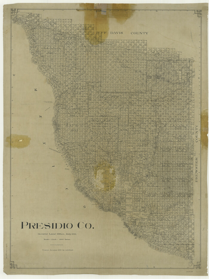 66990, Presidio Co., General Map Collection