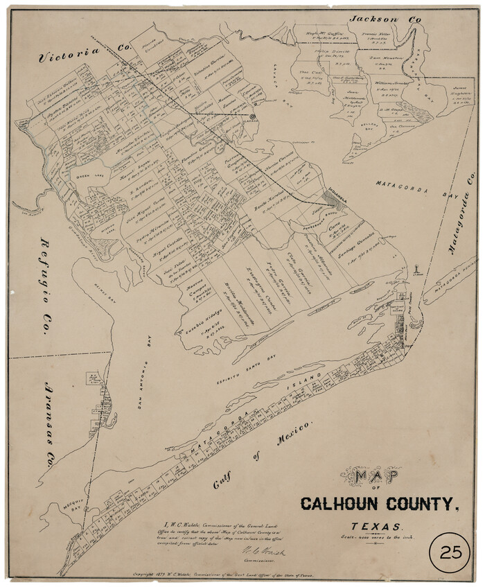 670, Map of Calhoun County, Texas, Maddox Collection
