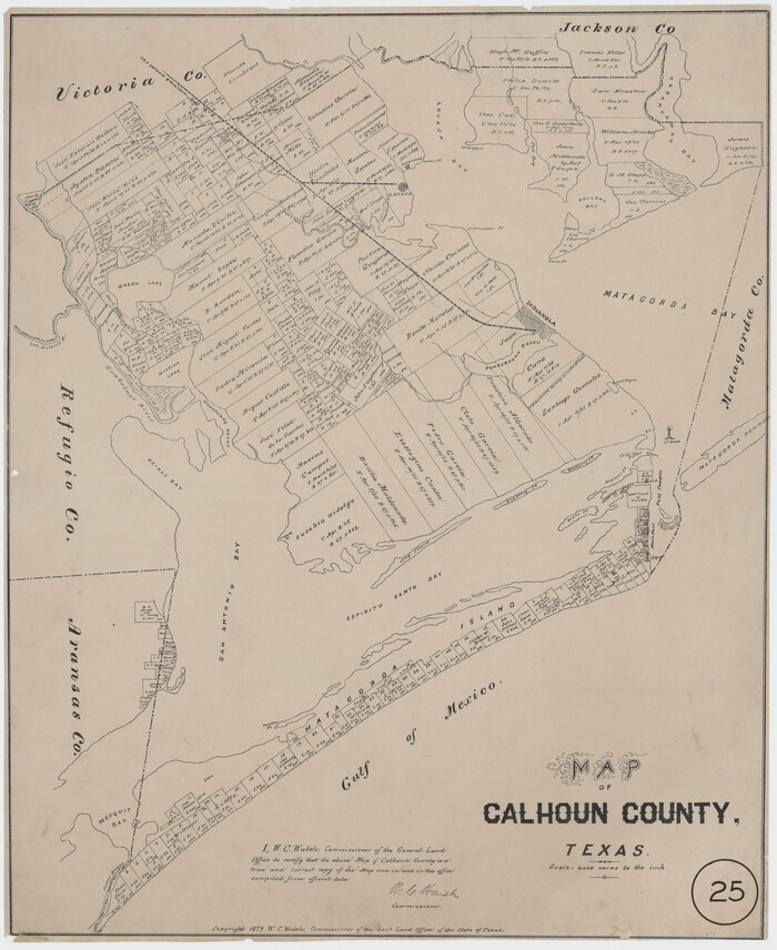 670, Map of Calhoun County, Texas, Maddox Collection
