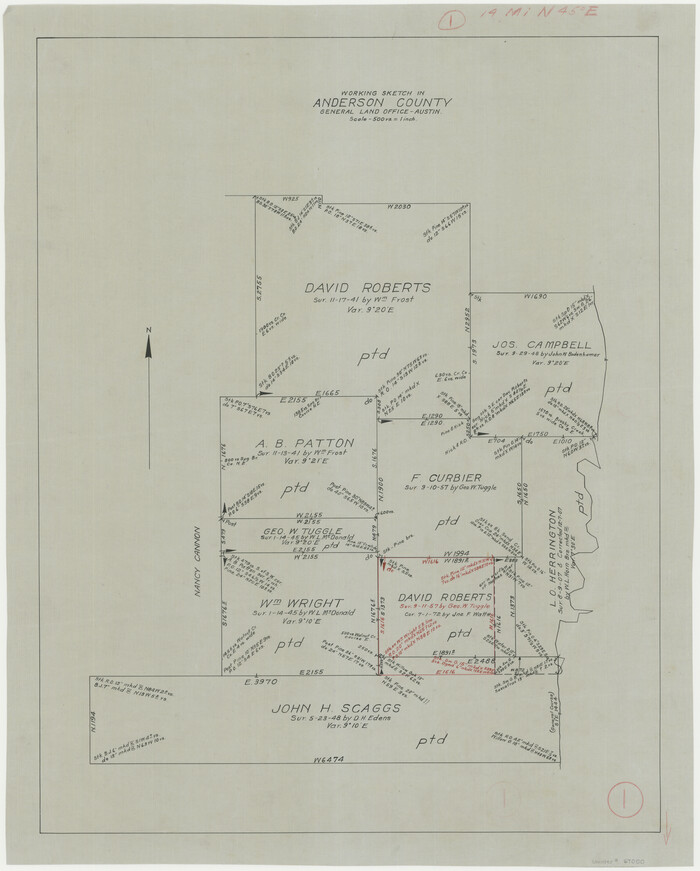 67000, Anderson County Working Sketch 1, General Map Collection