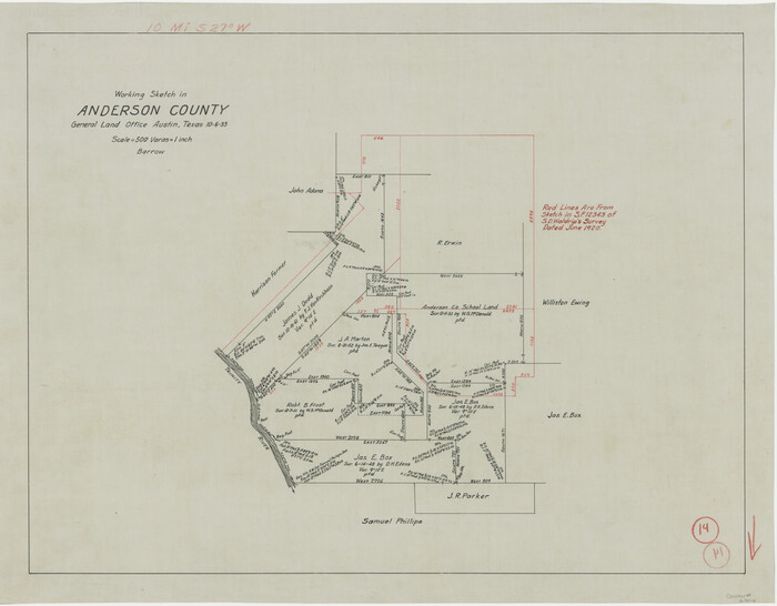 67014, Anderson County Working Sketch 14, General Map Collection