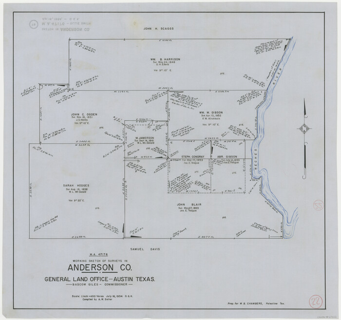 67022, Anderson County Working Sketch 22, General Map Collection