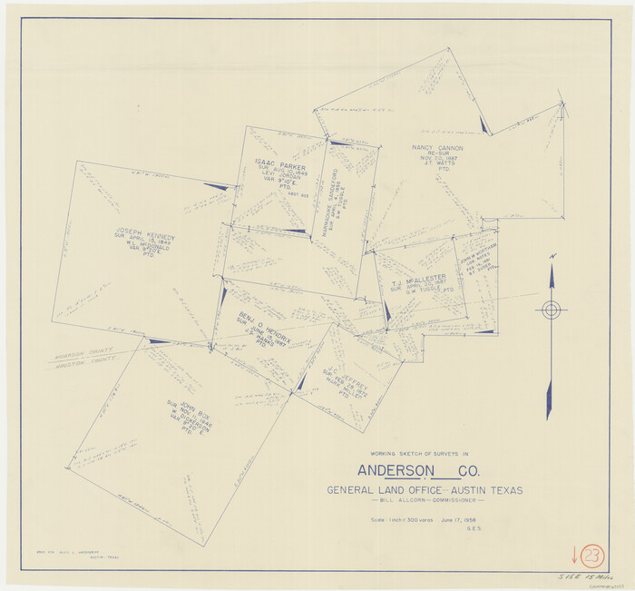 67023, Anderson County Working Sketch 23, General Map Collection