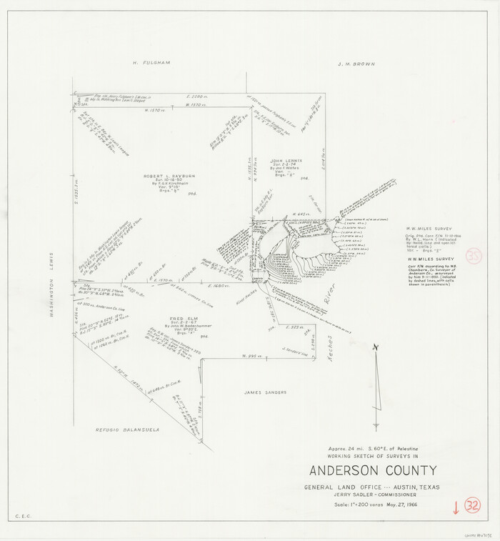 67032, Anderson County Working Sketch 32, General Map Collection