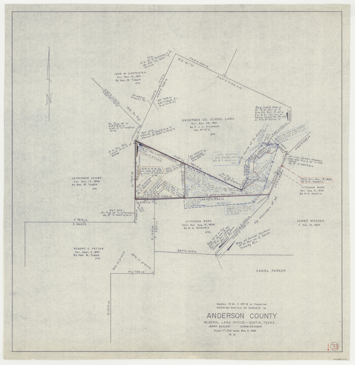 67033, Anderson County Working Sketch 33, General Map Collection