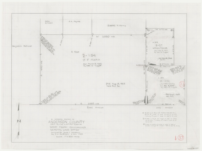67037, Anderson County Working Sketch 37, General Map Collection