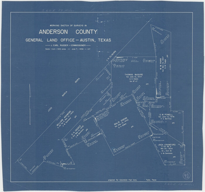 67041, Anderson County Working Sketch 41, General Map Collection