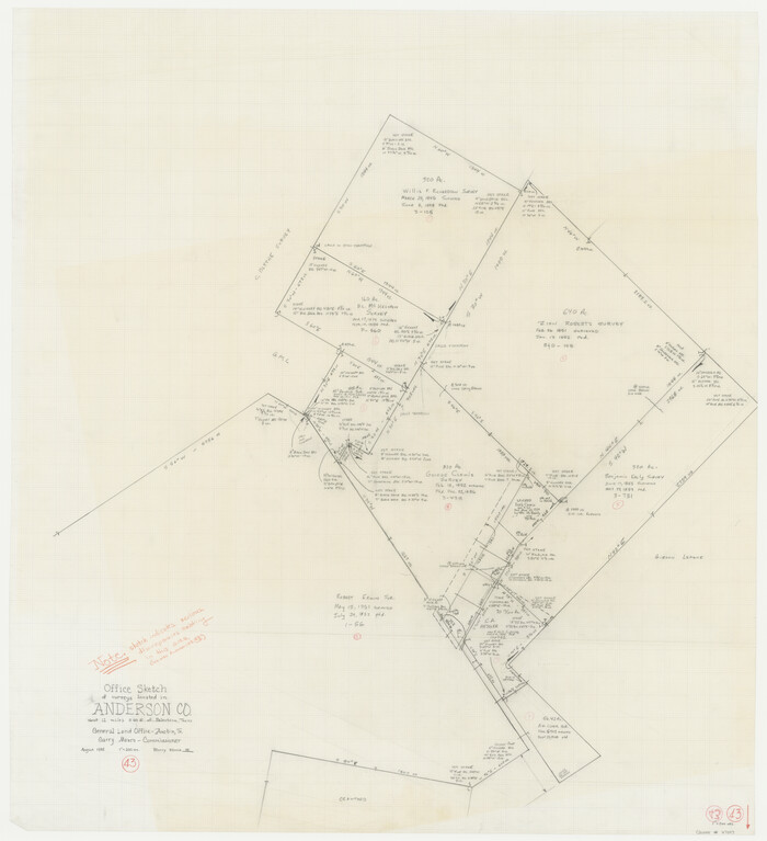 67043, Anderson County Working Sketch 43, General Map Collection