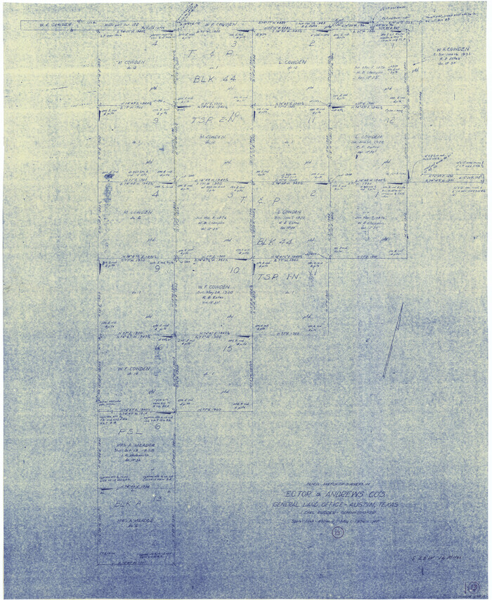 67059, Andrews County Working Sketch 13, General Map Collection