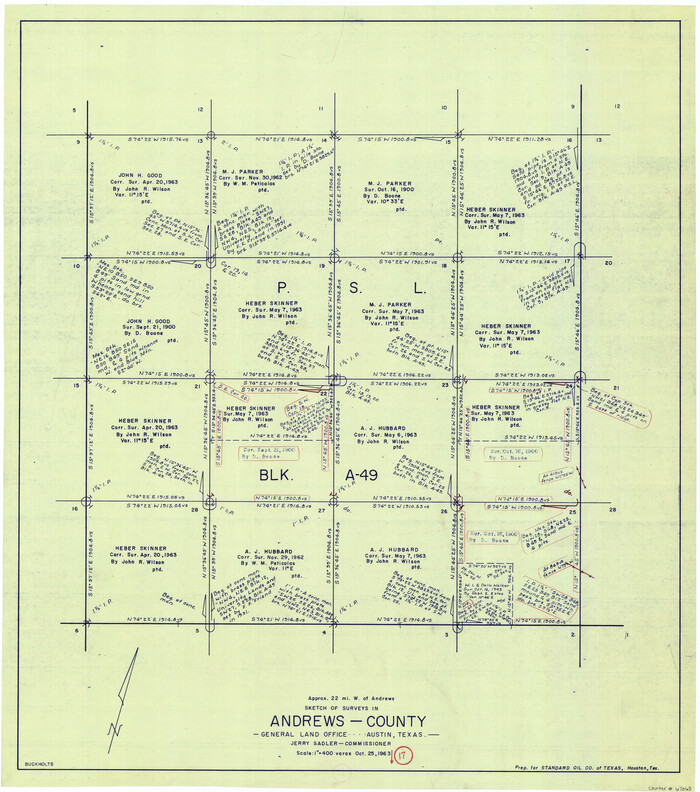 67063, Andrews County Working Sketch 17, General Map Collection
