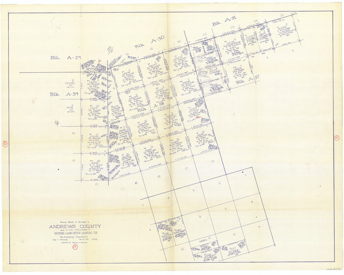 67067, Andrews County Working Sketch 21, General Map Collection