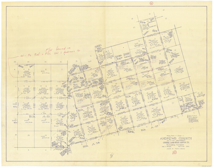 67068, Andrews County Working Sketch 22, General Map Collection