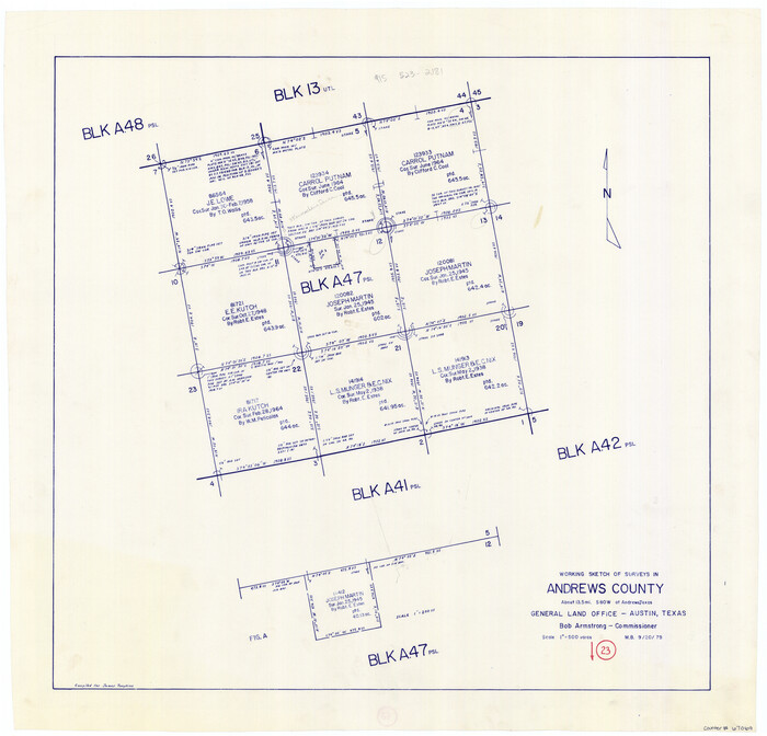 67069, Andrews County Working Sketch 23, General Map Collection