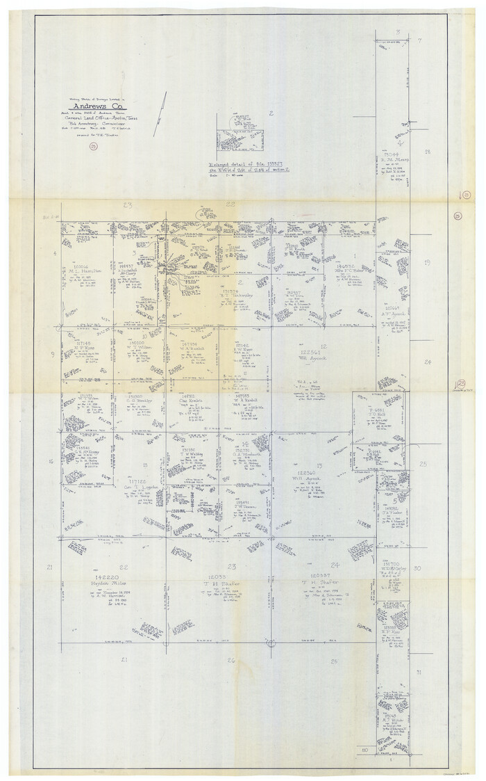 67071, Andrews County Working Sketch 25, General Map Collection