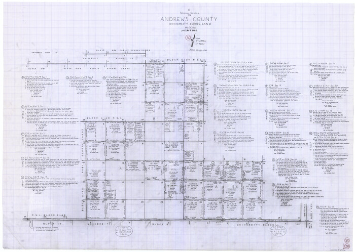 67076, Andrews County Working Sketch 30, General Map Collection
