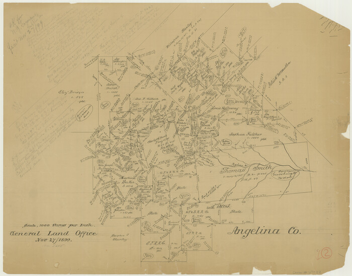 67082, Angelina County Working Sketch 2, General Map Collection