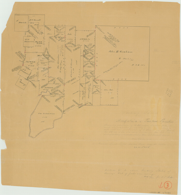 67083, Angelina County Working Sketch 3, General Map Collection