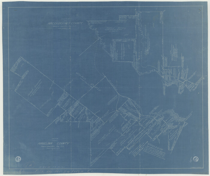 67085, Angelina County Working Sketch 5, General Map Collection