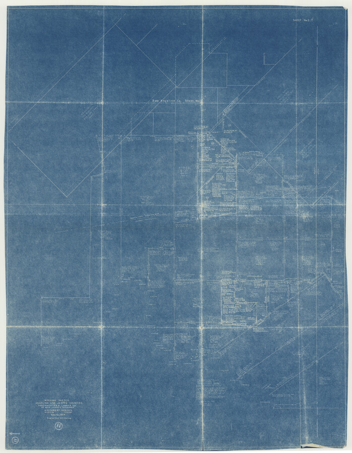 67092, Angelina County Working Sketch 11, General Map Collection