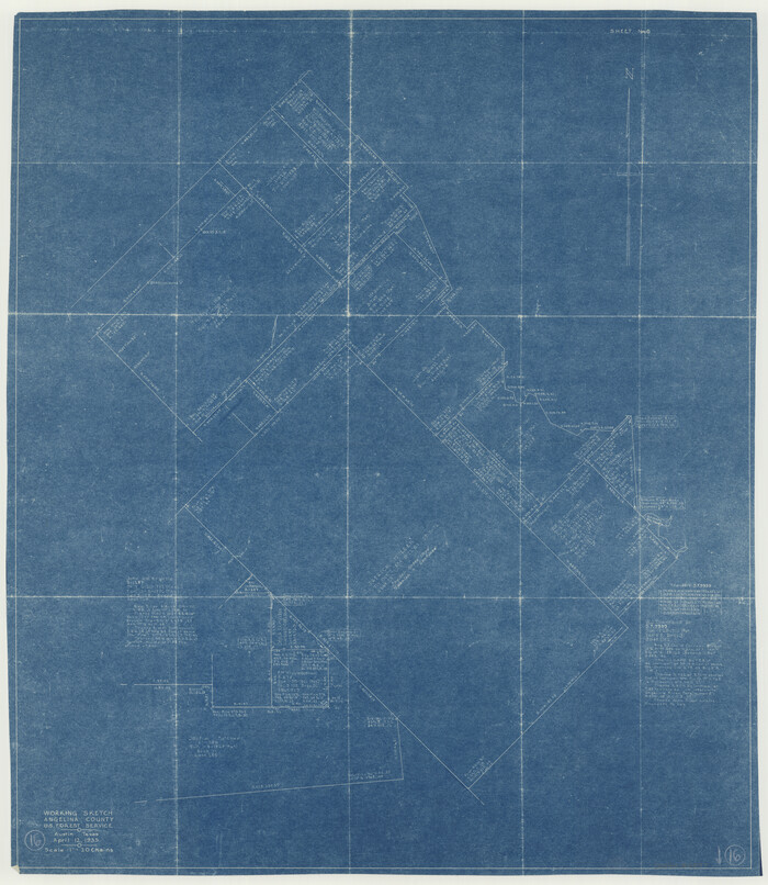 67097, Angelina County Working Sketch 16, General Map Collection
