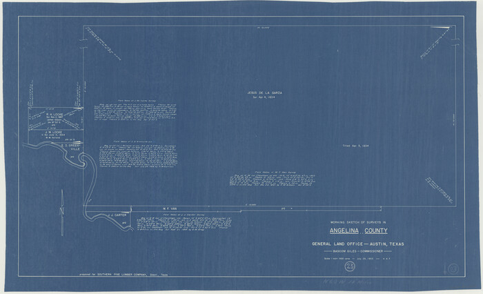 67105, Angelina County Working Sketch 23, General Map Collection