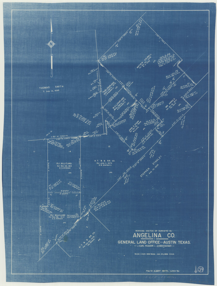 67117, Angelina County Working Sketch 34, General Map Collection