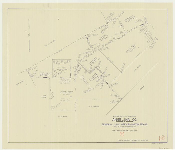 67122, Angelina County Working Sketch 39, General Map Collection
