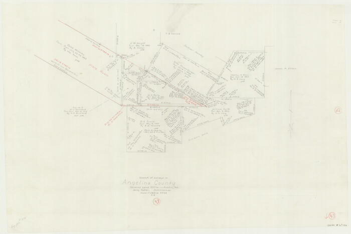 67126, Angelina County Working Sketch 43, General Map Collection