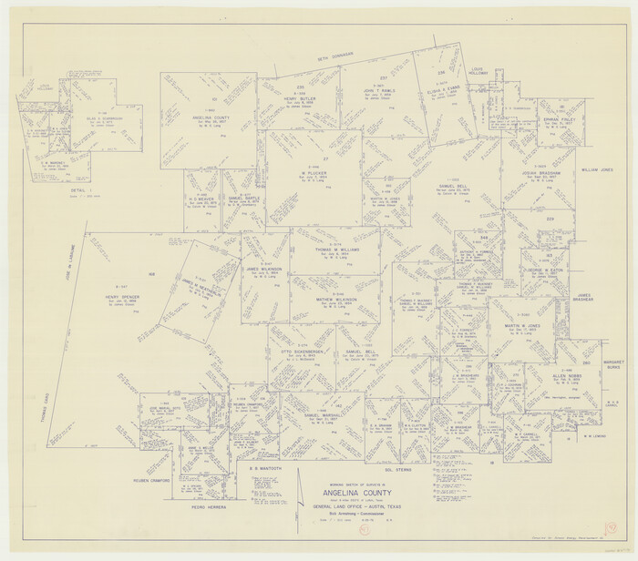 67130, Angelina County Working Sketch 47, General Map Collection