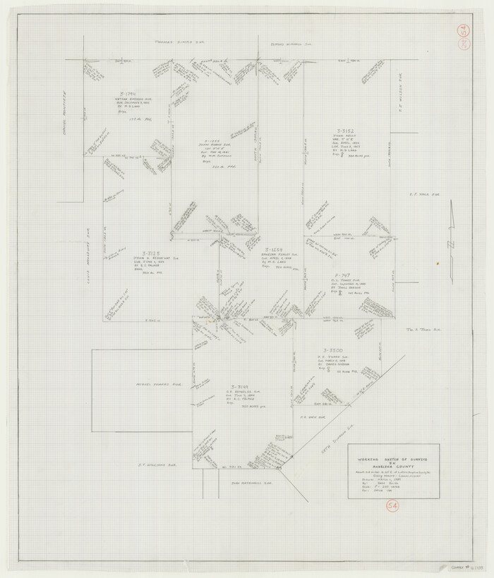 67138, Angelina County Working Sketch 54, General Map Collection